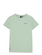 T-Shirt Backprint Wave Green Indian Blue Jeans