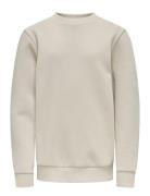 Osjceres Crew Neck Swt Noos Cream ONLY & SONS