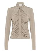 Gzlaily Shirt Beige Gestuz