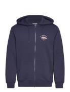 Graphic Zip Hoodie Navy Wrangler