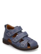 Sandals - Flat - Closed Toe Blue ANGULUS