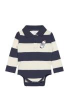 Tnsbnoah L_S Pique Body Navy The New