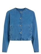 Vireba L/S O-Neck Denim Jacket - Noos Blue Vila