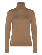 Modal Silk Nylon-Ls Sweater Khaki Lauren Ralph Lauren