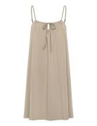 Rwnancy Strap Dress Beige Rosemunde