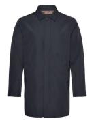 Water Repellent Mac Coat Navy Lindbergh Black