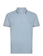 Polo Shirt With Contrast Piping Blue Lindbergh