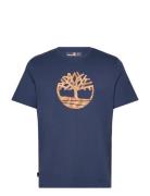 Camo Tree Logo Short Sleeve Tee Navy Timberland
