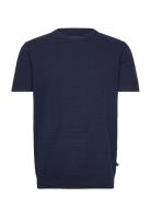 Owen Knitted T-Shirt Navy Clean Cut Copenhagen