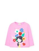 Long Sleeves T-Shirt Pink Boboli