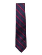 Striped Silk Repp Tie Navy Polo Ralph Lauren