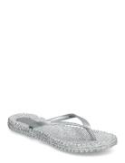 Flip Flop With Logo Silver Ilse Jacobsen