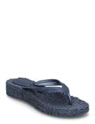 Flip Flop On Platform Sole Blue Ilse Jacobsen