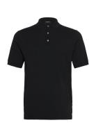 Polo S/S With Buttons Black Lindbergh