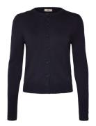 Rmwsandra Ls Cardigan Navy RM By Rosemunde