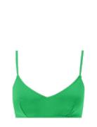 Strappy Scoop Bikini Top Green Understatement Underwear