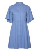 Slfgulia 2/4 Short Shirt Dress D Blue Selected Femme