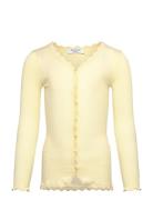 Rkbalta Modal Ls Lace Cardigan Yellow Rosemunde Kids