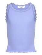 Rkbalta Modal Sl Short Lace Top Blue Rosemunde Kids
