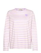 Tasaraita Unikko Ls Pink Marimekko