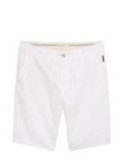 Regular Linen Chino Shorts White Tom Tailor