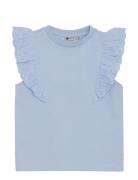 T-Shirt Ruffle Blue Daily 7