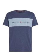 Ss T-Shirt Block Logo Navy Tommy Hilfiger