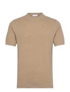 Cotton Fine-Knit T-Shirt Beige Mango