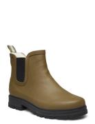 Rain Boots - Low With Elastic Green ANGULUS