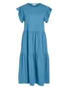 Visummer S/S Midi Dress - Noos Blue Vila