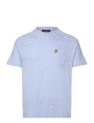 Linen Blend Raglan T-Shirt Blue Lyle & Scott