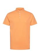 Silkeborg Stretch Polo Orange Clean Cut Copenhagen