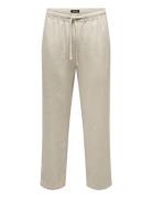 Onssinus Loose Visc Lin 0075 Pnt Cs Cream ONLY & SONS