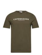 Copenhagen Print Tee S/S Khaki Lindbergh