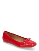 Biarose Karré Ballet Flat Faux Leather Red Bianco