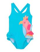 Swimsuit W. Application Blue Color Kids