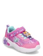 Girls Snuggle Sneaks Skech Squad Pink Skechers