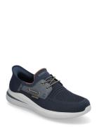Mens Delson 3.0 Roth Navy Skechers