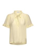 Rwroa Ss Regular Blouse Yellow Rosemunde