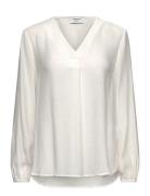 Rwroa Ls Long Blouse White Rosemunde