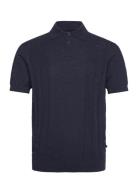 Jonas Knitted Polo Navy Clean Cut Copenhagen