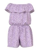 Nkfvinaya Ss Playsuit Fffff Noos Purple Name It