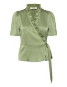 Peony Blouse Green A-View