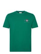 Reg Archive Shield Emb Ss T-Shirt Green GANT