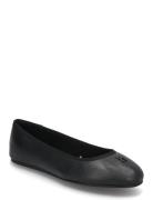 Th Hardware Leather Ballerina Black Tommy Hilfiger