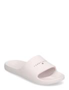 Tjw Printed Pu Pool Slide White Tommy Hilfiger
