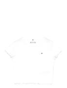Essential Rib Top Ss White Tommy Hilfiger
