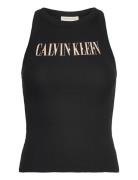 Varsity Calvin Klein Rib Tank Black Calvin Klein Jeans