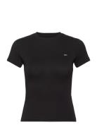 Tjw Slim C-Neck Tee Black Tommy Jeans