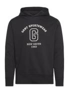 Graphic Sweat Hoodie Black GANT